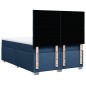 vidaXL Boxspringbett mit Matratze Blau 160x200 cm Stoff vidaXL Boxspringbett mit Matratze Blau 160x200 cm Stoff