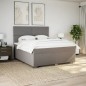 vidaXL Boxspringbett mit Matratze Taupe 180x200 cm Stoff vidaXL Boxspringbett mit Matratze Taupe 180x200 cm Stoff