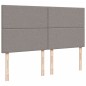 vidaXL Boxspringbett mit Matratze Taupe 180x200 cm Stoff vidaXL Boxspringbett mit Matratze Taupe 180x200 cm Stoff