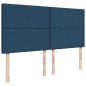 vidaXL Boxspringbett mit Matratze Blau 180x200 cm Stoff