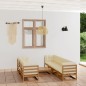 8-tlg. Garten-Lounge-Set mit Kissen Kiefer Massivholz 8-tlg. Garten-Lounge-Set mit Kissen Kiefer Massivholz
