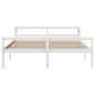 vidaXL Seniorenbett mit Kopfteil Weiß 200x200 cm Massivholz Kiefer vidaXL Seniorenbett mit Kopfteil Weiß 200x200 cm Massivholz Kiefer