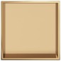 vidaXL Duschnische Golden Gebürstet 32x32x9 cm Edelstahl vidaXL Duschnische Golden Gebürstet 32x32x9 cm Edelstahl