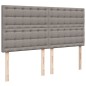 vidaXL Boxspringbett mit Matratze Taupe 180x200 cm Stoff vidaXL Boxspringbett mit Matratze Taupe 180x200 cm Stoff