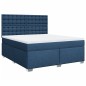 vidaXL Boxspringbett mit Matratze Blau 180x200 cm Stoff vidaXL Boxspringbett mit Matratze Blau 180x200 cm Stoff