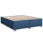 vidaXL Boxspringbett mit Matratze Blau 180x200 cm Stoff vidaXL Boxspringbett mit Matratze Blau 180x200 cm Stoff