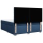 vidaXL Boxspringbett mit Matratze Blau 180x200 cm Stoff vidaXL Boxspringbett mit Matratze Blau 180x200 cm Stoff