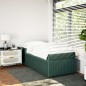 vidaXL Boxspringbett mit Matratze Dunkelgrün 100x200 cm Samt vidaXL Boxspringbett mit Matratze Dunkelgrün 100x200 cm Samt