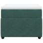 vidaXL Boxspringbett mit Matratze Dunkelgrün 100x200 cm Samt vidaXL Boxspringbett mit Matratze Dunkelgrün 100x200 cm Samt