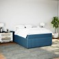 vidaXL Boxspringbett mit Matratze Dunkelblau 160x200 cm Samt vidaXL Boxspringbett mit Matratze Dunkelblau 160x200 cm Samt