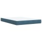 vidaXL Boxspringbett mit Matratze Dunkelblau 160x200 cm Samt vidaXL Boxspringbett mit Matratze Dunkelblau 160x200 cm Samt
