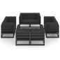 8-tlg. Garten-Lounge-Set mit Kissen Kiefer Massivholz 8-tlg. Garten-Lounge-Set mit Kissen Kiefer Massivholz