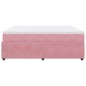 vidaXL Boxspringbett mit Matratze Rosa 180x200 cm Samt vidaXL Boxspringbett mit Matratze Rosa 180x200 cm Samt