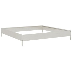 vidaXL Hochbeet 100x100x18,5 cm Edelstahl
