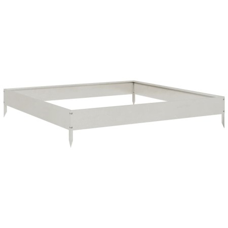 vidaXL Hochbeet 100x100x18,5 cm Edelstahl