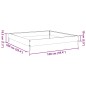 vidaXL Hochbeet 100x100x18,5 cm Edelstahl vidaXL Hochbeet 100x100x18,5 cm Edelstahl