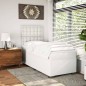 vidaXL Boxspringbett mit Matratze Weiß 80x200 cm Kunstleder vidaXL Boxspringbett mit Matratze Weiß 80x200 cm Kunstleder
