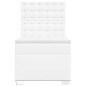 vidaXL Boxspringbett mit Matratze Weiß 80x200 cm Kunstleder vidaXL Boxspringbett mit Matratze Weiß 80x200 cm Kunstleder