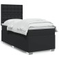 vidaXL Boxspringbett mit Matratze Schwarz 90x200 cm Kunstleder vidaXL Boxspringbett mit Matratze Schwarz 90x200 cm Kunstleder