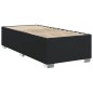 vidaXL Boxspringbett mit Matratze Schwarz 90x200 cm Kunstleder vidaXL Boxspringbett mit Matratze Schwarz 90x200 cm Kunstleder