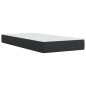 vidaXL Boxspringbett mit Matratze Schwarz 90x200 cm Kunstleder vidaXL Boxspringbett mit Matratze Schwarz 90x200 cm Kunstleder