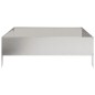 vidaXL Hochbeet 100x100x33,5 cm Edelstahl vidaXL Hochbeet 100x100x33,5 cm Edelstahl