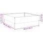 vidaXL Hochbeet 100x100x33,5 cm Edelstahl vidaXL Hochbeet 100x100x33,5 cm Edelstahl