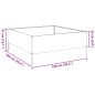 vidaXL Hochbeet 100x100x25 cm Edelstahl vidaXL Hochbeet 100x100x25 cm Edelstahl