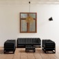 vidaXL 8-tlg. Garten-Lounge-Set mit Kissen Kiefer Massivholz vidaXL 8-tlg. Garten-Lounge-Set mit Kissen Kiefer Massivholz