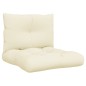 vidaXL Palettenkissen 2-tlg. Creme Stoff vidaXL Palettenkissen 2-tlg. Creme Stoff