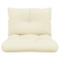 vidaXL Palettenkissen 2-tlg. Creme Stoff vidaXL Palettenkissen 2-tlg. Creme Stoff