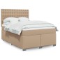 vidaXL Boxspringbett Matratze Cappuccino-Braun 140x200cm Kunstleder vidaXL Boxspringbett Matratze Cappuccino-Braun 140x200cm Kunstleder