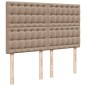 vidaXL Boxspringbett Matratze Cappuccino-Braun 140x200cm Kunstleder vidaXL Boxspringbett Matratze Cappuccino-Braun 140x200cm Kunstleder