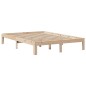 vidaXL Massivholzbett mit Kopfteil 135x190 cm Kiefer vidaXL Massivholzbett mit Kopfteil 135x190 cm Kiefer