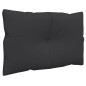 vidaXL Palettenkissen 2-tlg. Schwarz Stoff vidaXL Palettenkissen 2-tlg. Schwarz Stoff