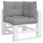 vidaXL Palettenkissen 3-tlg. Grau Stoff vidaXL Palettenkissen 3-tlg. Grau Stoff