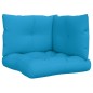 vidaXL Palettenkissen 3-tlg. Blau Stoff vidaXL Palettenkissen 3-tlg. Blau Stoff