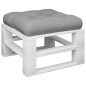 vidaXL Palettenkissen Grau 60x60x12 cm Stoff