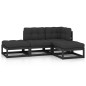 4-tlg. Garten-Lounge-Set mit Kissen Massivholz Kiefer 4-tlg. Garten-Lounge-Set mit Kissen Massivholz Kiefer