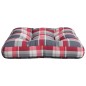vidaXL Palettenkissen Rot Karomuster 60x60x12 cm Stoff vidaXL Palettenkissen Rot Karomuster 60x60x12 cm Stoff