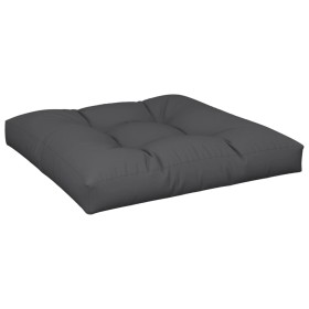 vidaXL Palettenkissen Schwarz 70x70x12 cm Stoff