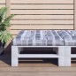 vidaXL Palettenkissen Grau Karomuster 70x70x12 cm Stoff vidaXL Palettenkissen Grau Karomuster 70x70x12 cm Stoff
