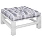 vidaXL Palettenkissen Grau Karomuster 70x70x12 cm Stoff vidaXL Palettenkissen Grau Karomuster 70x70x12 cm Stoff
