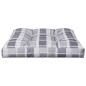 vidaXL Palettenkissen Grau Karomuster 70x70x12 cm Stoff vidaXL Palettenkissen Grau Karomuster 70x70x12 cm Stoff