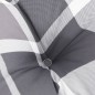 vidaXL Palettenkissen Grau Karomuster 70x70x12 cm Stoff vidaXL Palettenkissen Grau Karomuster 70x70x12 cm Stoff