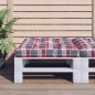 vidaXL Palettenkissen Rot Karomuster 80x80x12 cm Stoff vidaXL Palettenkissen Rot Karomuster 80x80x12 cm Stoff