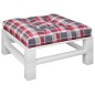 vidaXL Palettenkissen Rot Karomuster 80x80x12 cm Stoff vidaXL Palettenkissen Rot Karomuster 80x80x12 cm Stoff