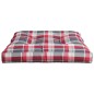 vidaXL Palettenkissen Rot Karomuster 80x80x12 cm Stoff vidaXL Palettenkissen Rot Karomuster 80x80x12 cm Stoff