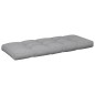 vidaXL Palettenkissen 2-tlg. Grau Stoff