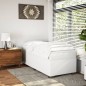vidaXL Boxspringbett mit Matratze Weiß 80x200 cm Kunstleder vidaXL Boxspringbett mit Matratze Weiß 80x200 cm Kunstleder